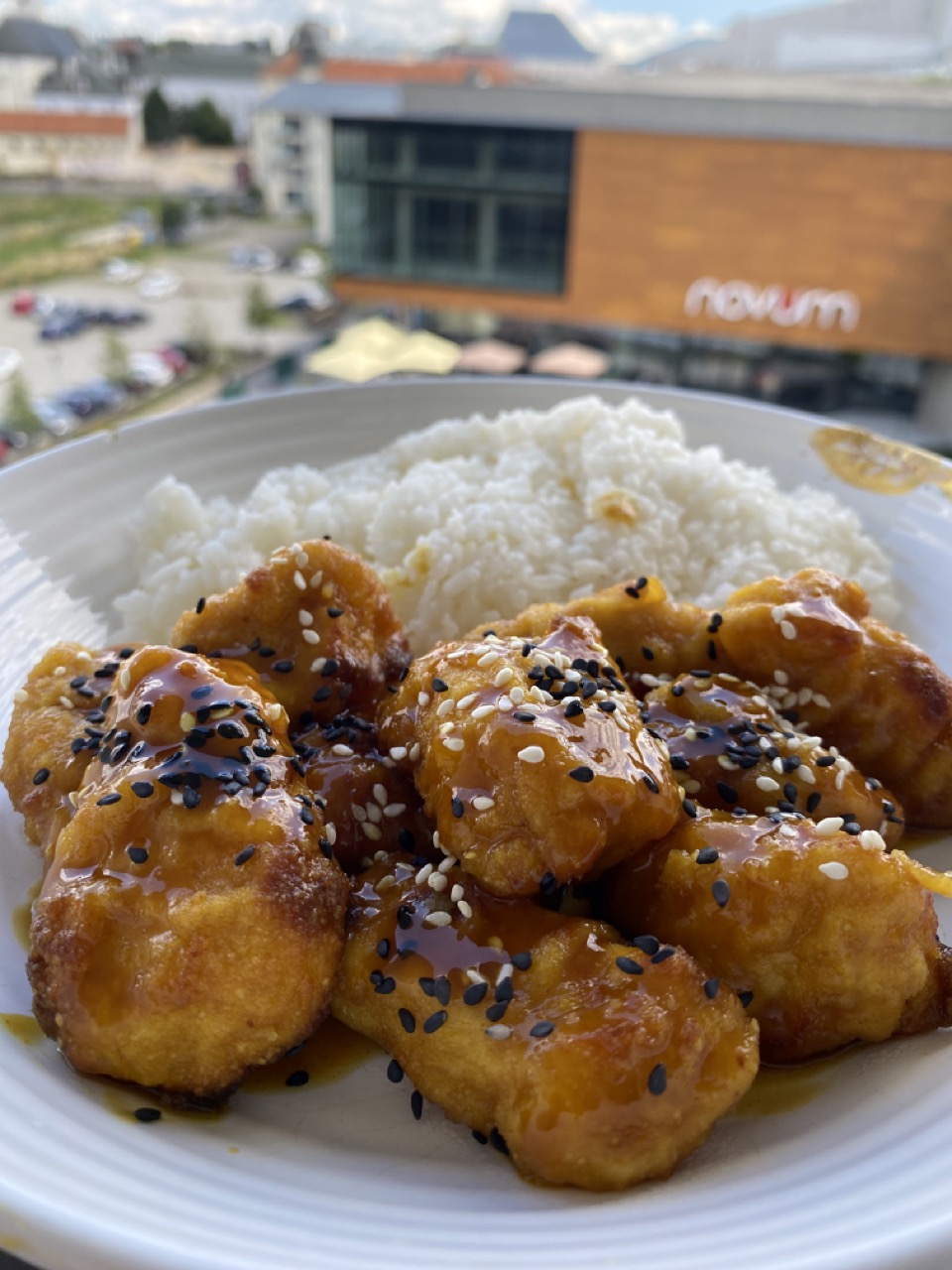 Orange chicken my god