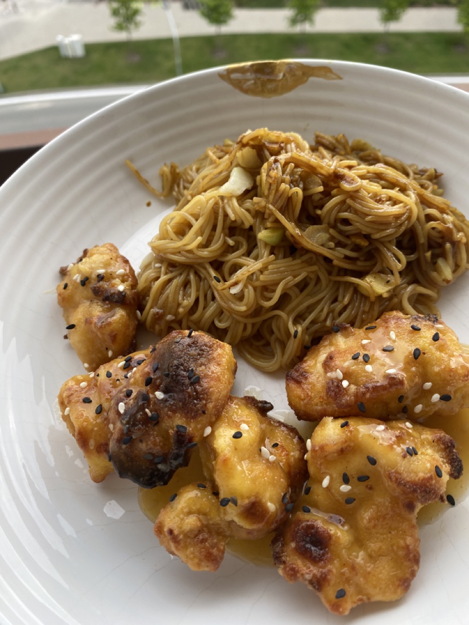 Orange chicken s ryzovymi cestovinami cooo?